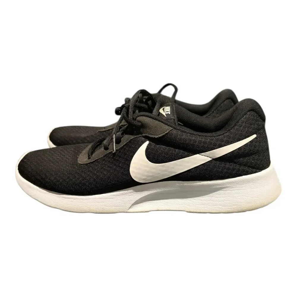 Nike Tanjun Men's Size 11.5 Running Sneakers Black White 812654011 Athletic